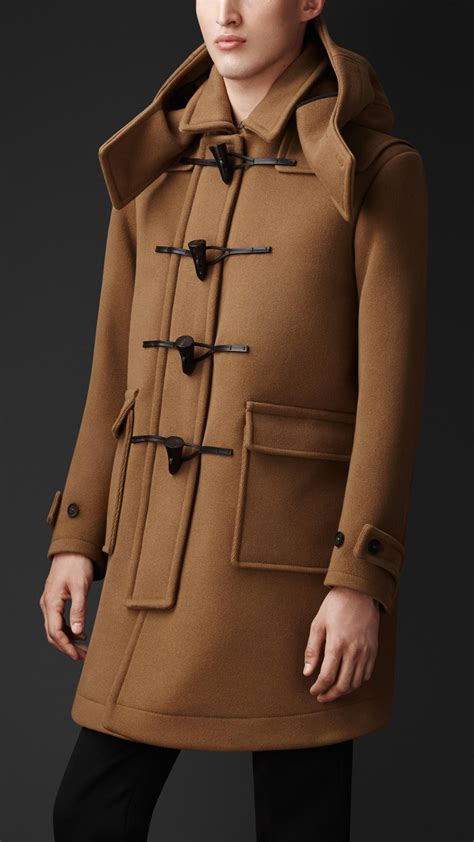 mens burberry wool duffle coat|burberry bubble coat men.